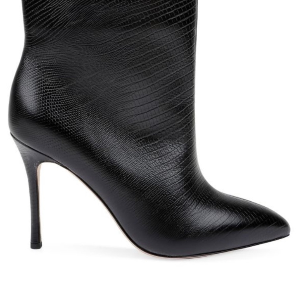 Elegant Black Stiletto Heel Boots